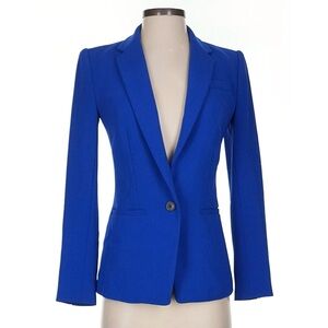 J. CREW Collection Royal Blue Single Breasted Suiting Blazer